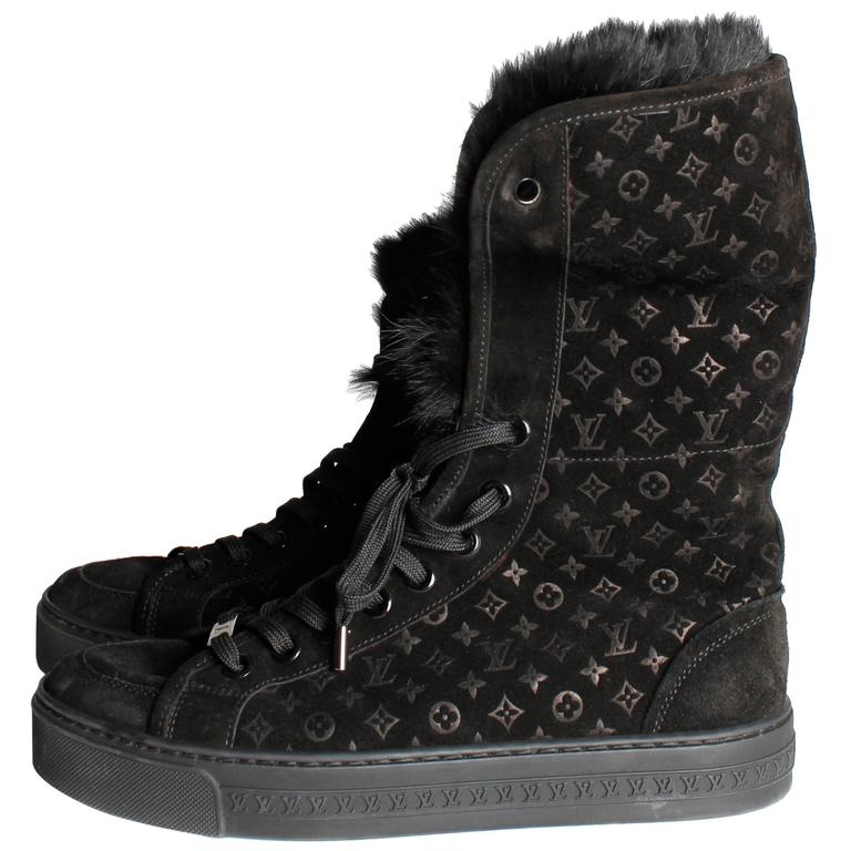 Louis vuitton fur sneakers outlet