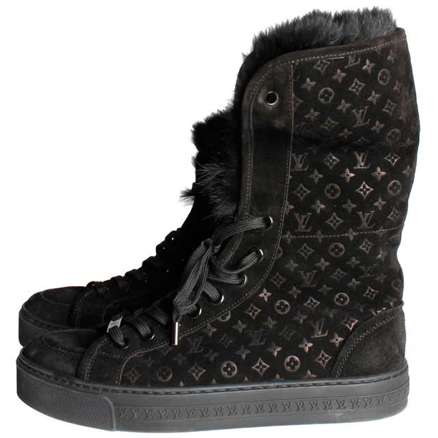 Louis Vuitton Rabbit Fur Sneakers - black at 1stDibs | louis vuitton ...