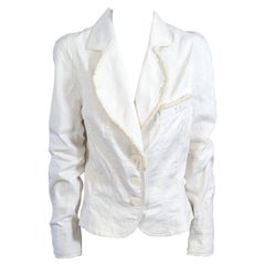 John Galliano White Denim Jacket