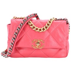 Chanel 19 Pink - 189 For Sale on 1stDibs  chanel 19 neon pink, chanel 19  hot pink, chanel 19 pink bag