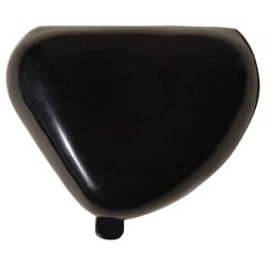 Elsa Peretti Tiffany & Co Black Molded Leather Coin Purse