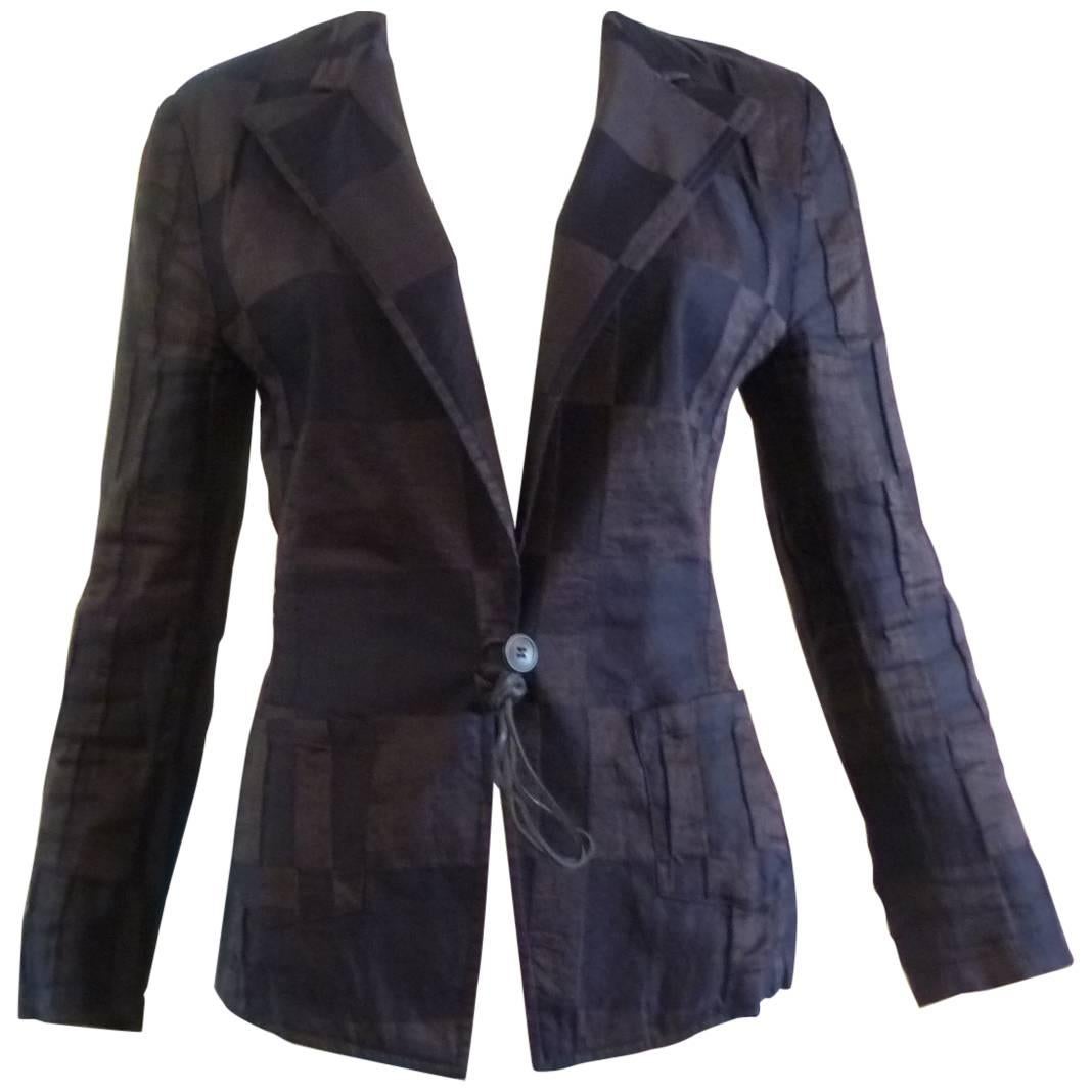 Fall 2005 Runway Dries Van Noten Linen/Silk Tuxedo Jacket