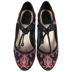Zapatos de tacón Christian Dior con adornos, Talla 36