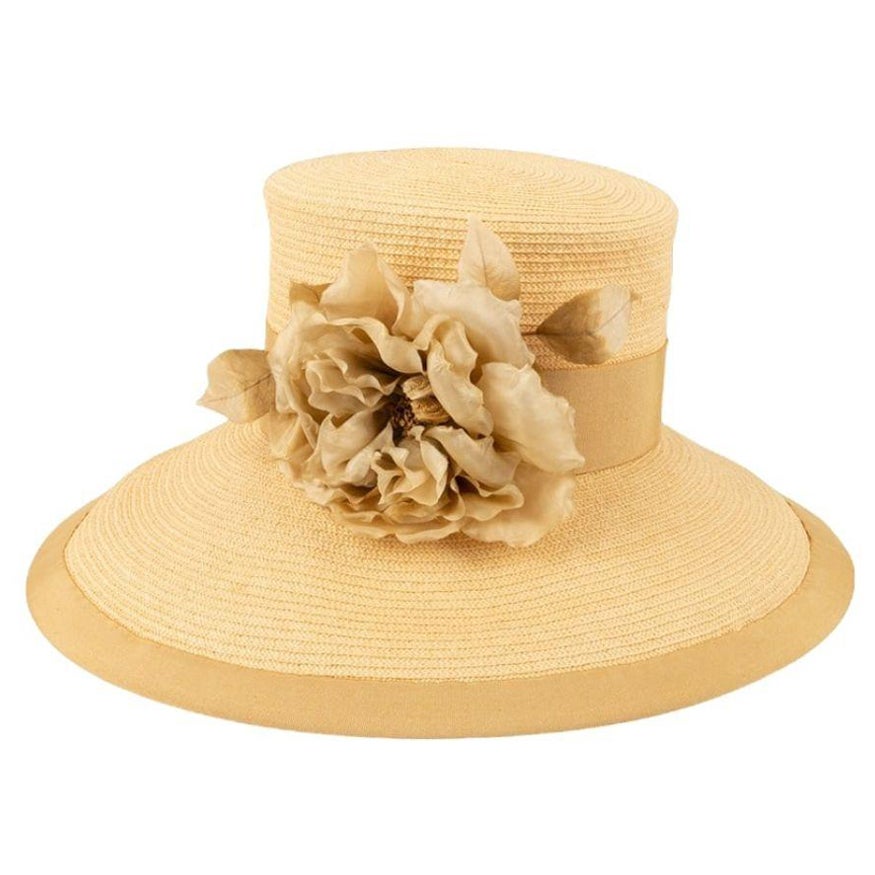 Christian Dior Straw Hat - 7 For Sale on 1stDibs  christian dior straw  bucket hat, dior straw hat womens, christian dior hat womens