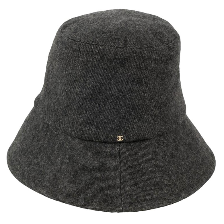 Chanel Grey Cotton Hat