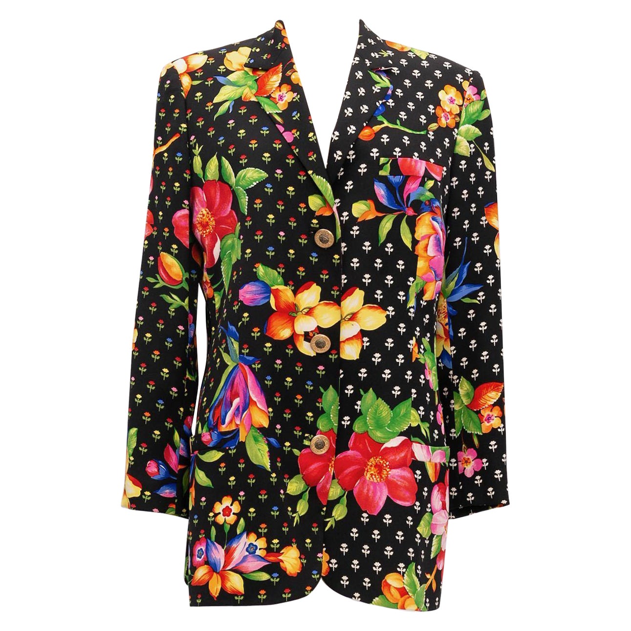 Gianni Versace Couture Silk Jacket For Sale