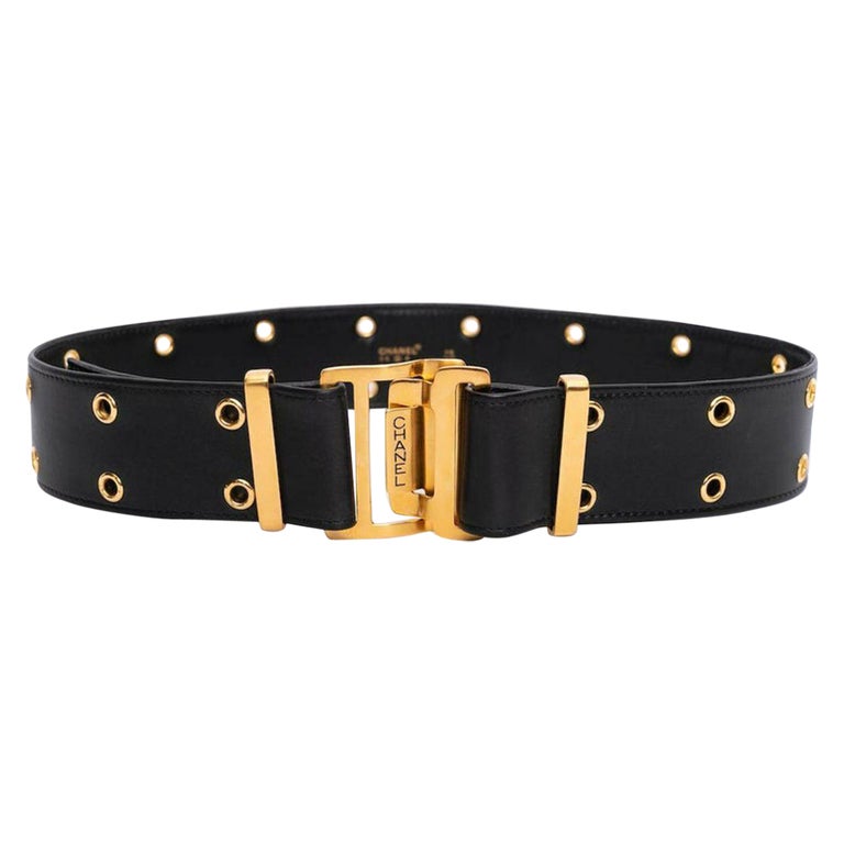 Chanel Leather Belt Fall Collection, 1996 For Sale at 1stDibs