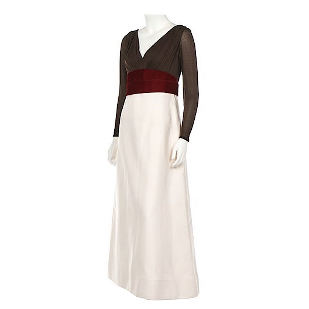 Vintage Pierre Balmain Haute Couture Gown & Jacket Evening Ensemble No.155782/3 For Sale