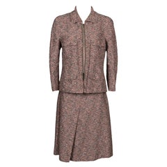 Chanel Tweed Jacket and Skirt Suit Set