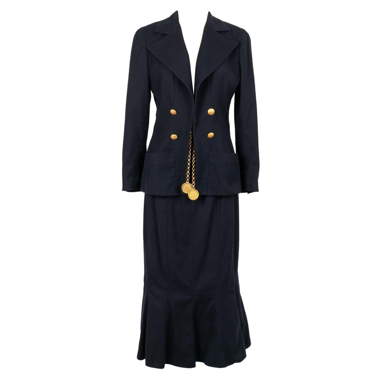 Chanel Jewel Jacket and a Long Skirt Outfit Spring, 1993 For Sale