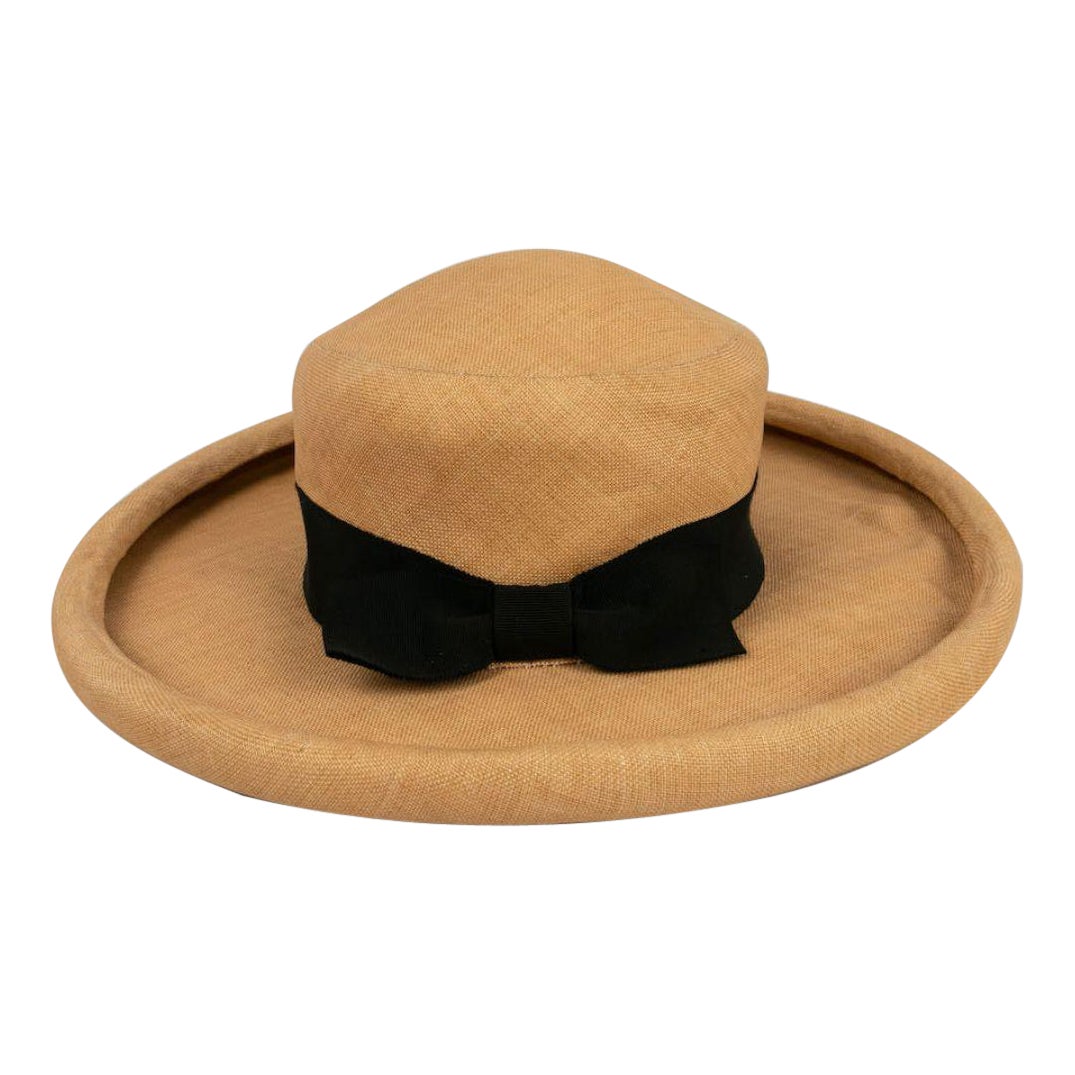 Inès De La Fressange Panama Straw Hat For Sale