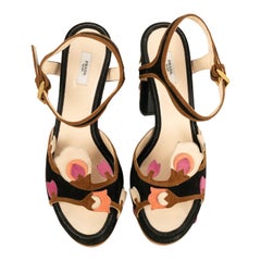 Used Prada Platform Sandals, Size 37.5