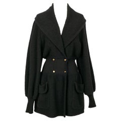 Chanel Black Wool and Mohair Jacket