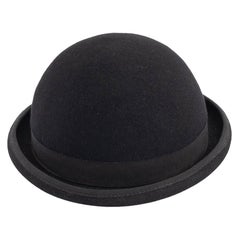 Used Maison Michel Black Felt Bowler Hat