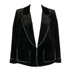 Christian Lacroix Black Velvet Jacket with Silk Lining