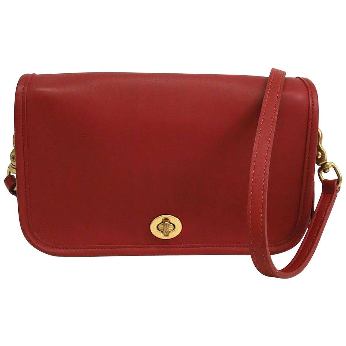 red coach crossbody bag