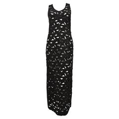 1990's JEAN PAUL GAULTIER black broderie anglaise dress with zippered side 4