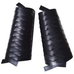 Dior Leather Armor Cuffs