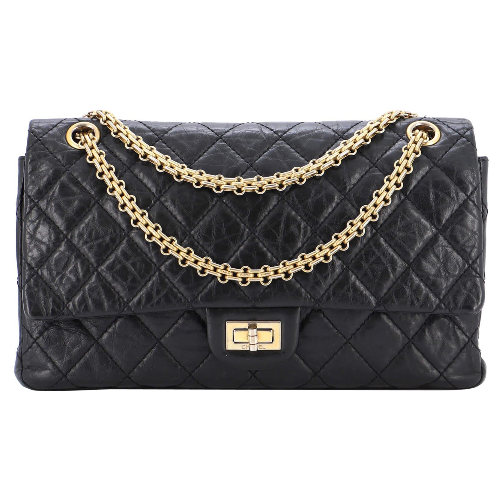 Chanel Reissue 2.55 Flap Bag Quilted Aged Calfskin 226 For Sale at 1stDibs