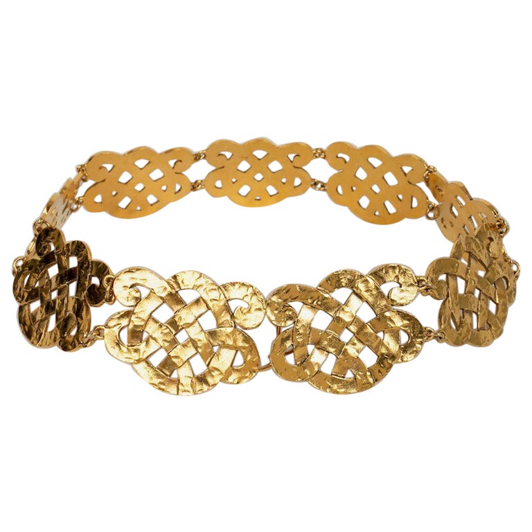 Chanel 1992 Large Gold Logo Belt/Necklace