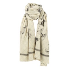 Chanel Cashmere and Wool Stole