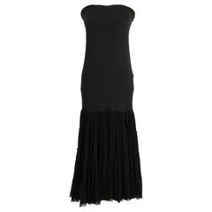 Jean Paul Gaultier Black Strapless Dress