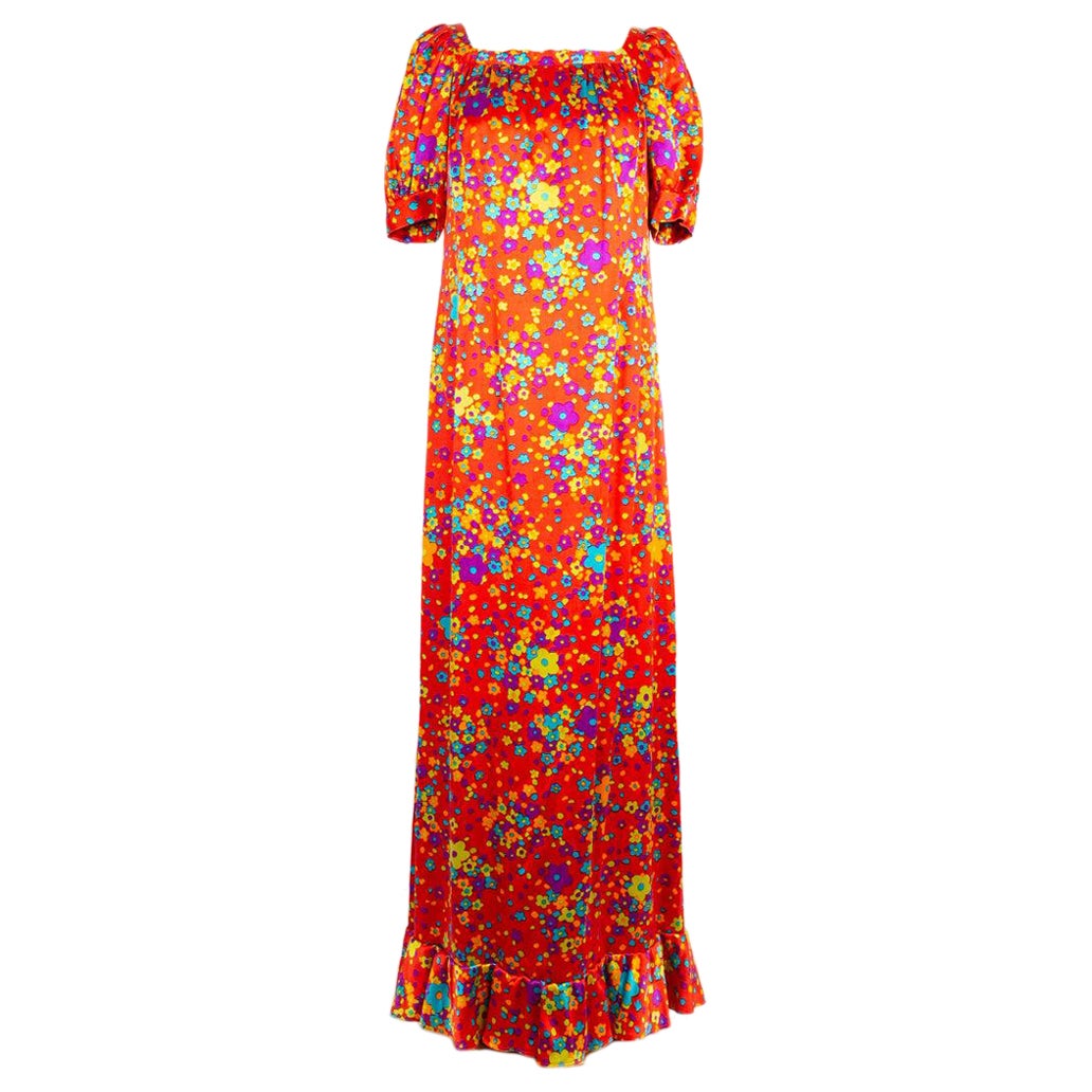 Yves Saint Laurent Haute Couture Silk Dress For Sale