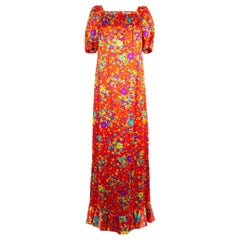 Yves Saint Laurent Haute Couture Silk Dress