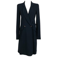 Chanel Dark Blue Coat Dress