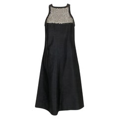 Courrèges Black Cotton Dress