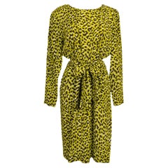 Vintage Yves Saint Laurent Panther Dress