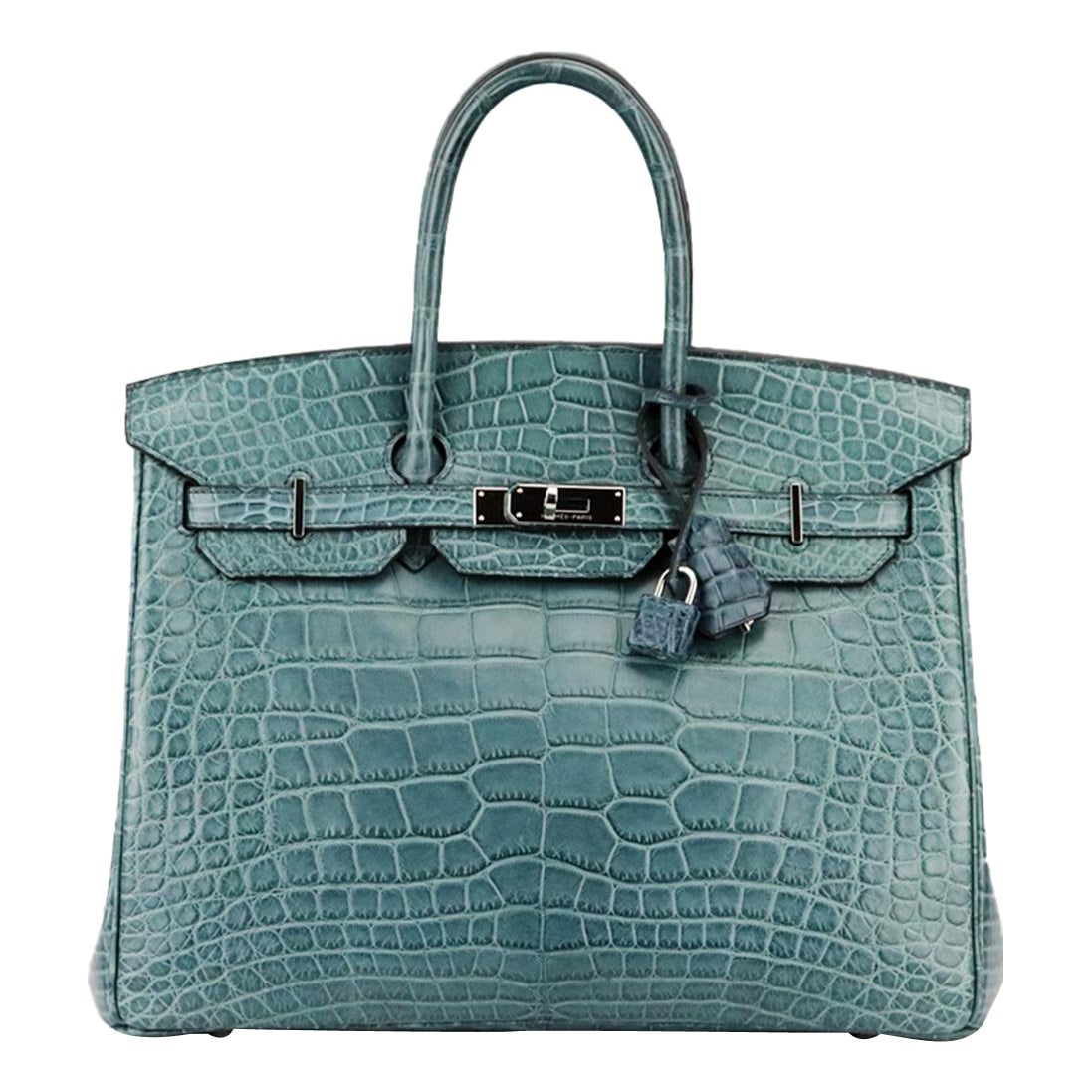 Hermès 2013 Birkin 35cm Matte Alligator Mississippiensis Leather Bag For Sale