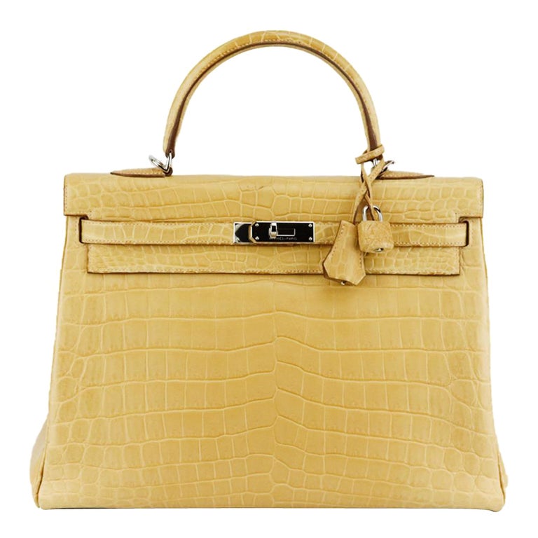 Hermès Matte Nile Croc Kelly 28  Classic handbags, Handbag, Crocs