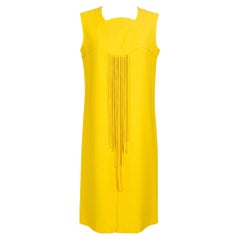 Pierre Cardin Canary Yellow Wool Blend Dress