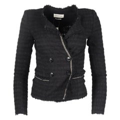 Isabel Marant Étoile Tweed Cotton Blend Jacket Fr 34 Uk 6