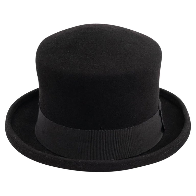 Maison Michel Black Felt Hat For Sale at 1stDibs