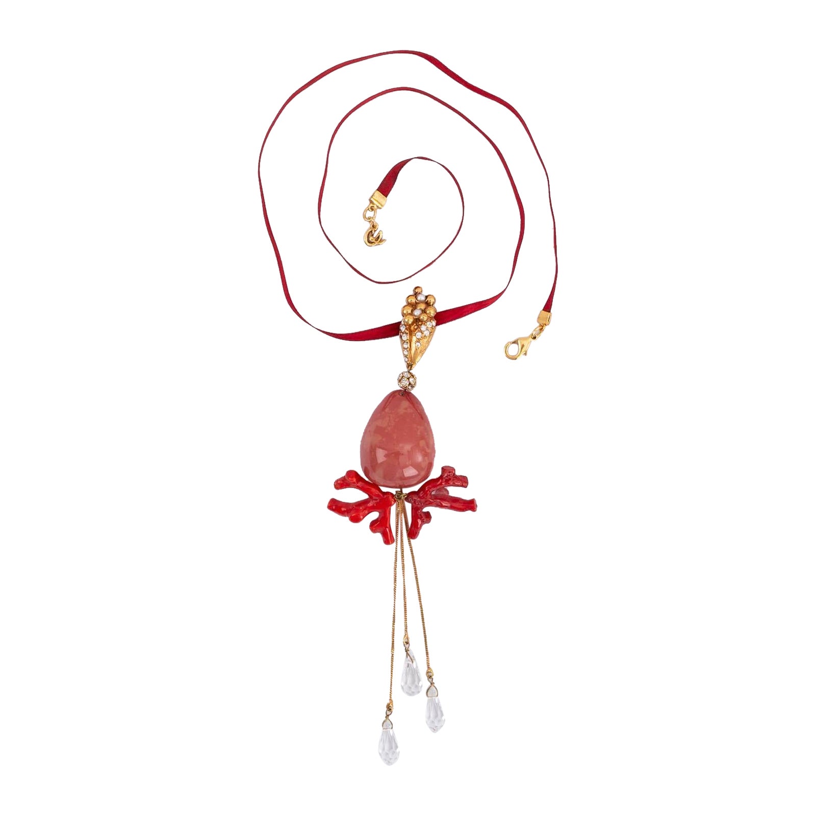 Christian Lacroix Golden Pearl Necklace