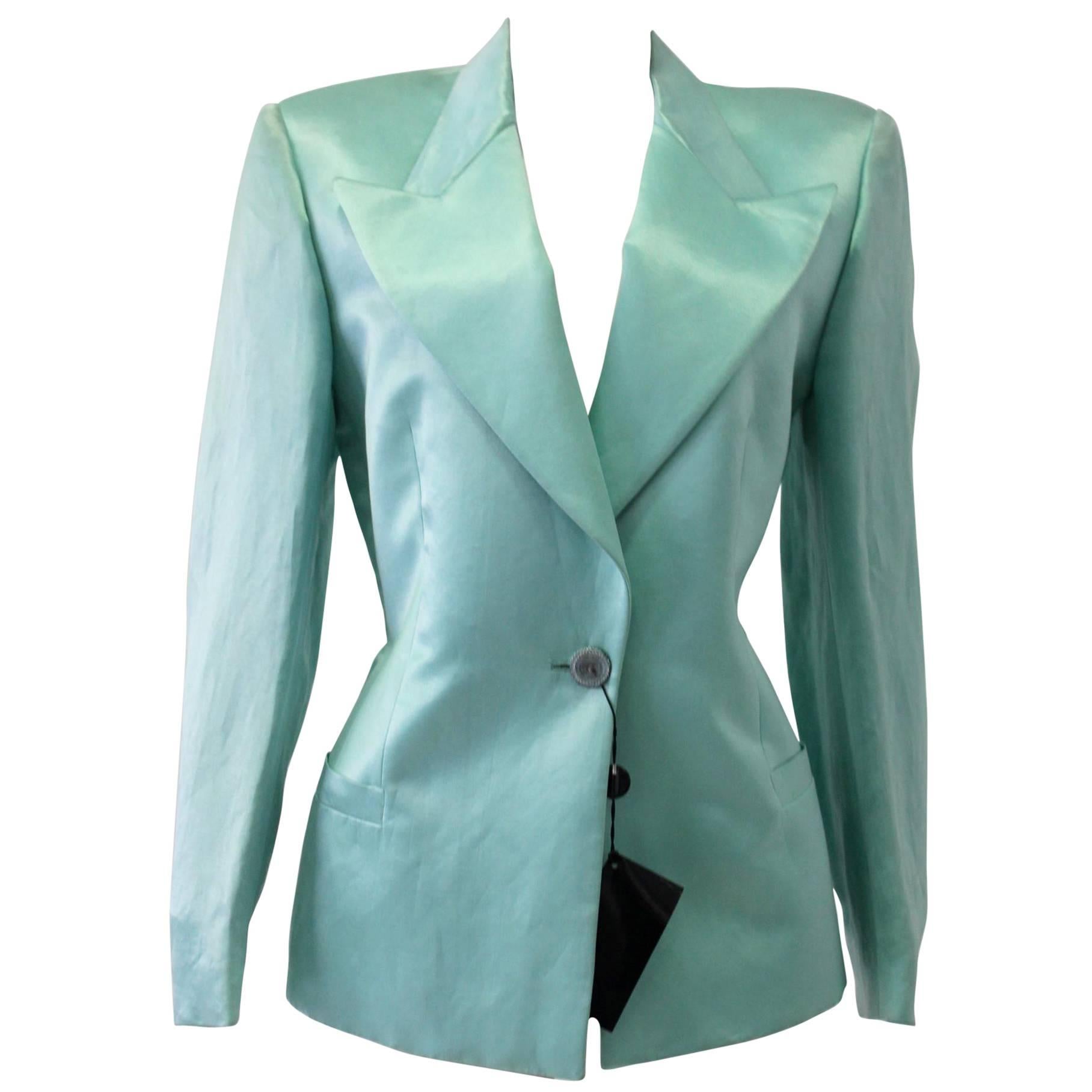 Istante Jacket Linen Silk 1990's For Sale
