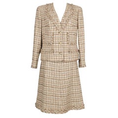 Vintage Chanel Tweed Jacket and Skirt Set