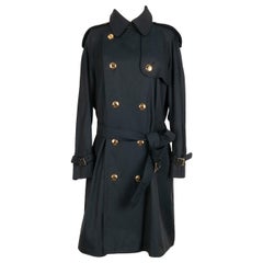 Christian Dior Navy Blue Trench Coat
