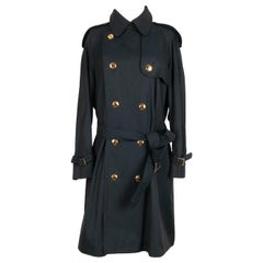 Christian Dior Marineblauer Trenchcoat