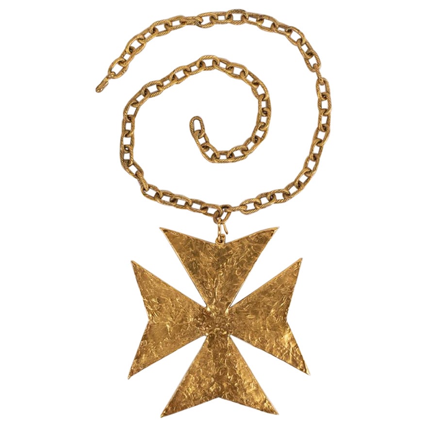 Goossens Maltese Cross Necklace 