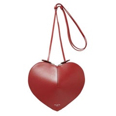 Alaia Red Leather Le Coeur Heart Shaped Bag