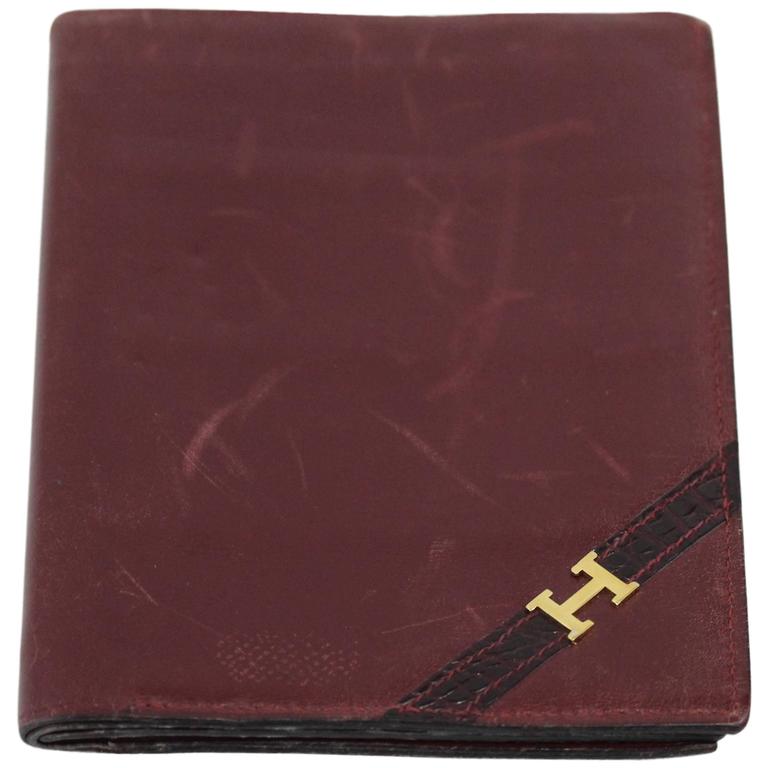 1960's Hermes Vintage Wallet and Photo Holder. For Sale at 1stDibs