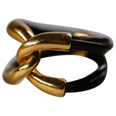 Boucheron-Ring aus 18 Karat Gold und Elefantenhaar, 1970er Jahre
