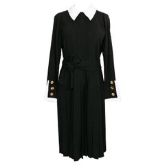 Chanel Haute Couture Black Jersey Dress