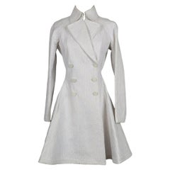 Alaïa White Cotton Coat