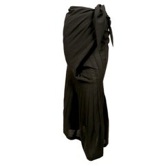 1997 JUNYA WATANABE Comme Des Garcons black RUNWAY wrap skirt