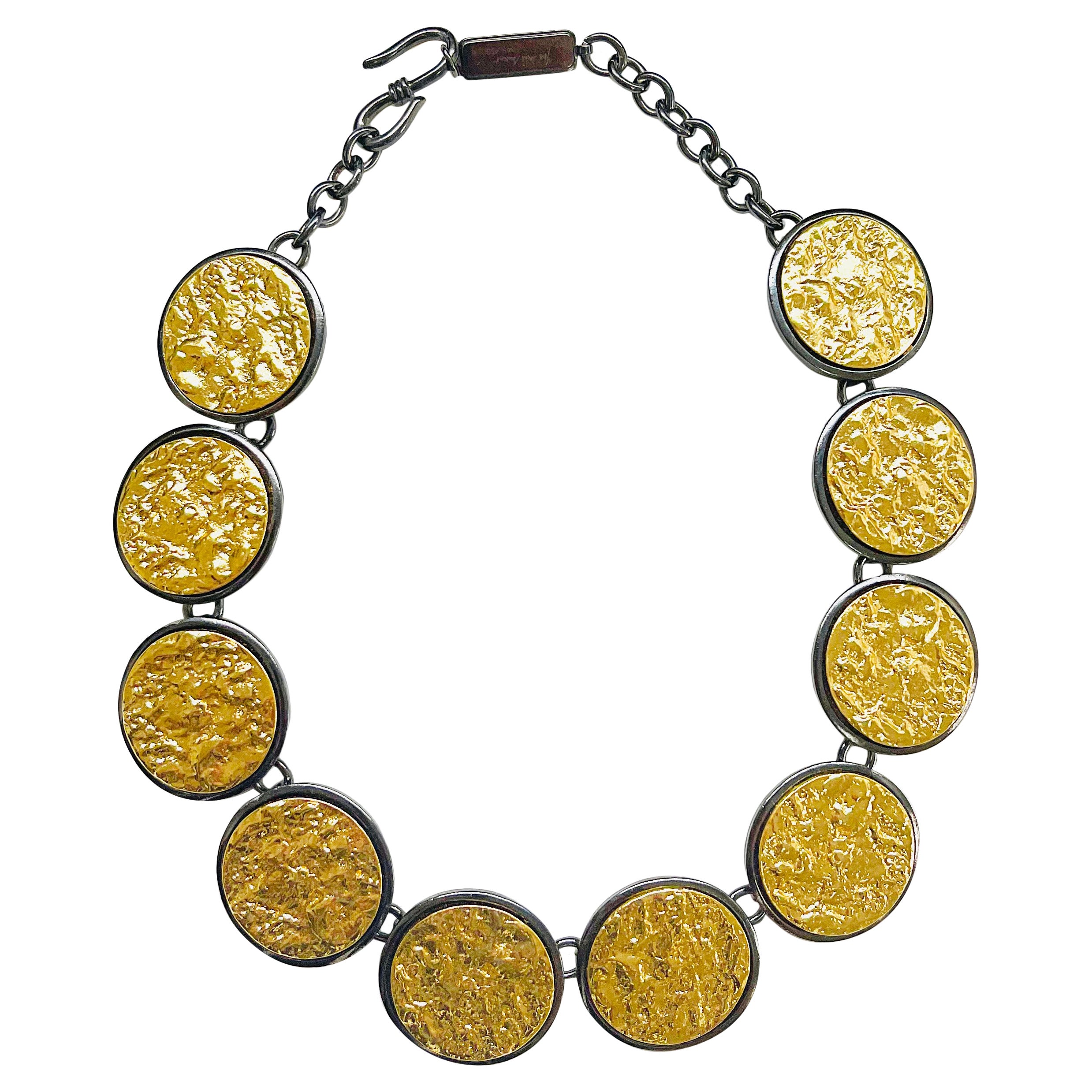1980s Yves Saint Laurent by Robert Goossens Limited Edition 80s YSL Necklace  For Sale