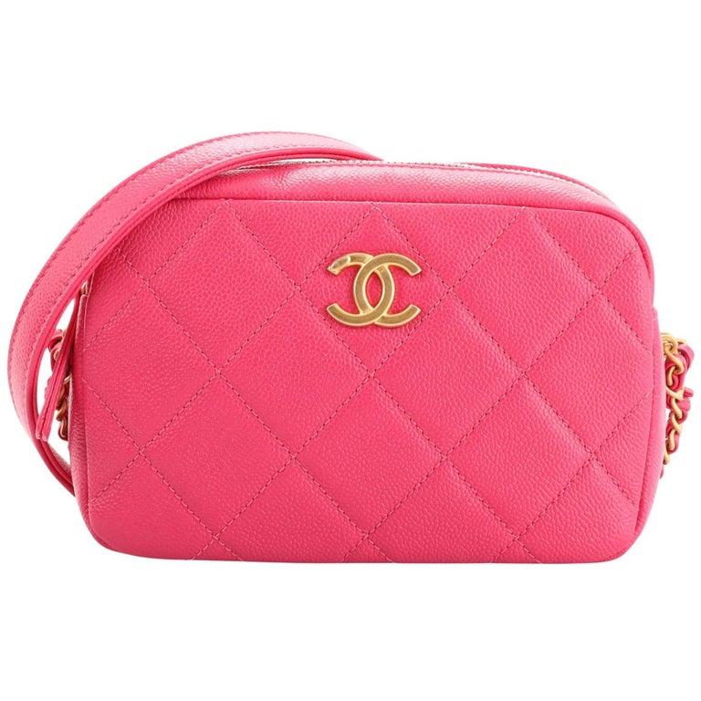 Chanel Chain Melody Flap Bag Quilted Caviar Small at 1stDibs